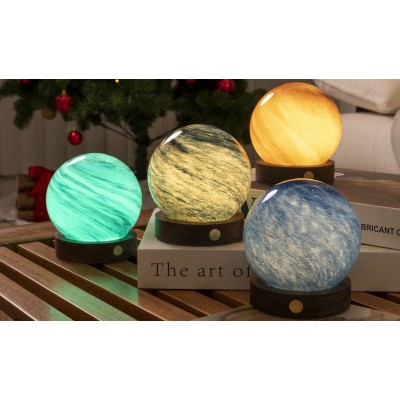 Світильник на акумуляторі Gingko AstraGlass Light Large, піщана буря, 8 режимів освітлення | G050L-SS Світильник на акумуляторі Gingko AstraGlass Light Large, піщана буря, 8 режимів освітлення | G050L-SS