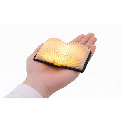 Світильник-книга на акумуляторі Gingko Super Mini Smart Book, дерево горіх | G086BK Світильник-книга на акумуляторі Gingko Super Mini Smart Book, дерево горіх | G086BK