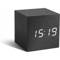 Смарт-будильник на акумуляторі Gingko WOODEN CUBE, дерево венге 