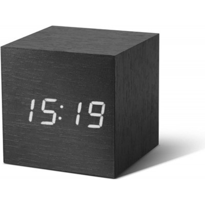 Смарт-будильник на акумуляторі Gingko WOODEN CUBE, дерево венге Смарт-будильник на акумуляторі Gingko WOODEN CUBE, дерево венге