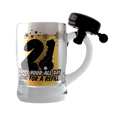 Чашка для пива "21" чорна 