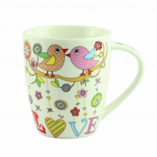 Чашка "Mug bird love Porcelain", 10 см 