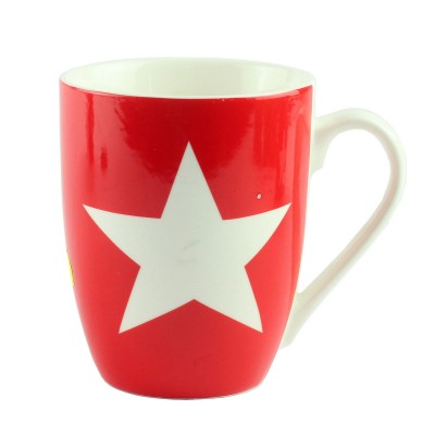 Чашка "Star" червона, велика зірка 