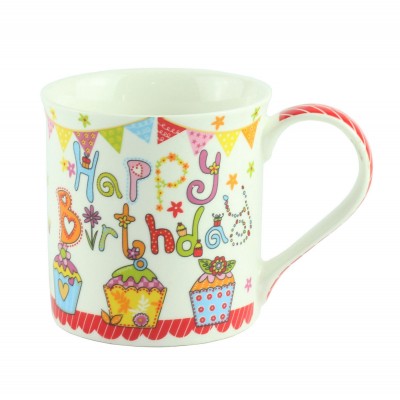  Кружка "Happy Birthday", червона 