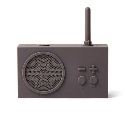Bluetooth колонка с радио Lexon Tykho 3, серая Bluetooth колонка с радио Lexon Tykho 3, серая