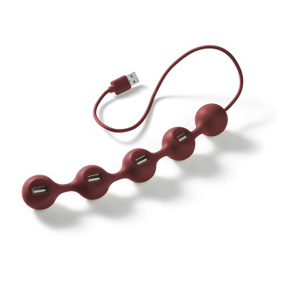 USB разветвитель Lexon PEAS 4, сливовый