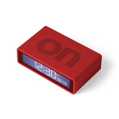 Будильник Lexon FLIP+, красный