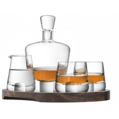 Набір для віскі "Whisky Cut" на дерев'яній підставці 900 мл + 250 мл 