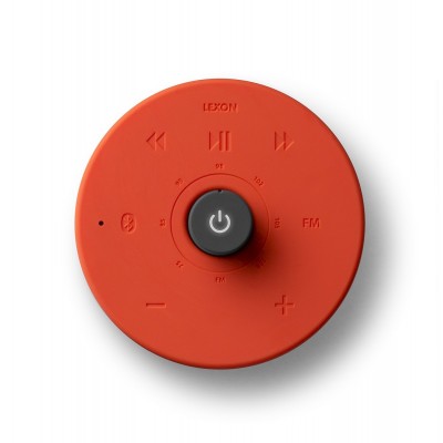 Радио FM с Bluetooth-динамиком Lexon Hibi, красное Радио FM с Bluetooth-динамиком Lexon Hibi, красное