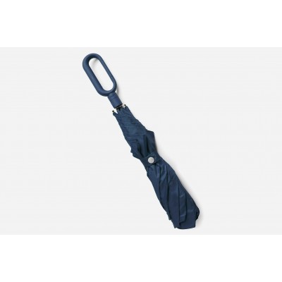 Складной зонт Lexon Mini Hook с ручкой-крюком, синий