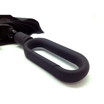 Складной зонт Mini Hook с ручкой-крюком, зеленый