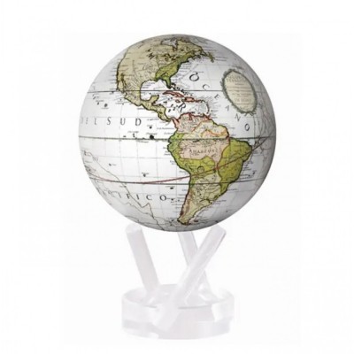 Гіро-глобус Solar Globe Mova Terra Incognitta, 11.4 см, білий (MG-45-WCT)
