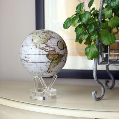 Гіро-глобус Solar Globe Mova Terra Incognitta, 11.4 см, білий (MG-45-WCT)