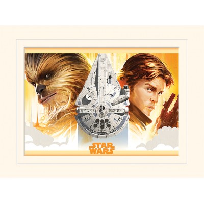 Постер в раме 30х40см Solo: A Star Wars Story (Falcon Legacy) 30х40 см