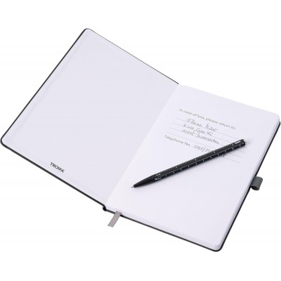Блокнот із кульковою ручкою Troika SLIM PAD A5, чорний Блокнот із кульковою ручкою Troika SLIM PAD A5, чорний