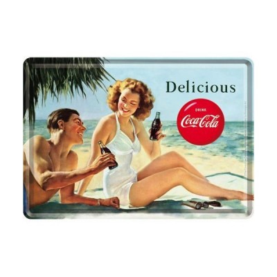 Открытка "Coca-Cola-Beach Couple" Nostalgic Art (10266)
