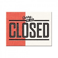  Магніт 8x6 см "Sorry, we are Closed" Nostalgic Art (14326) 
