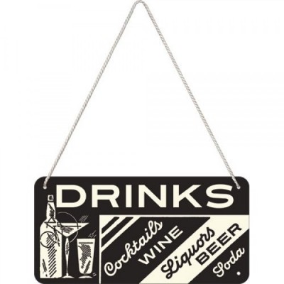  Вивіска на шнурку "Sing Drinks" Nostalgic Art (28010) 