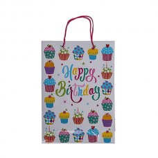 Пакет бумажный "Happy Birthday", 35см Пакет бумажный "Happy Birthday", 35см