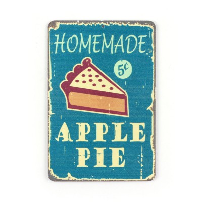 Магнит винтаж "Apple Pie", металл, 10 х 8 см