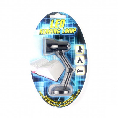 Мини LED лампа для чтения, черная