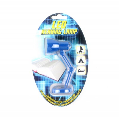 Мини LED лампа для чтения, синяя