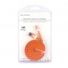 Кабель USB Apple lightning для Iphone, IPad, помаранчевий 