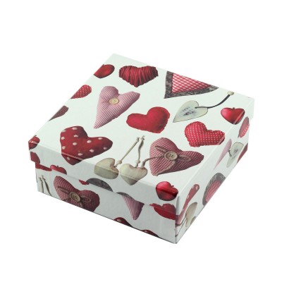 Коробка подарункова "Heart" 14 х 14 х 6 см Коробка подарункова "Heart" 14 х 14 х 6 см