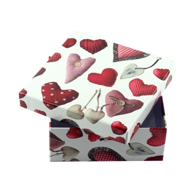 Коробка подарункова "Heart" 14 х 14 х 6 см Коробка подарункова "Heart" 14 х 14 х 6 см
