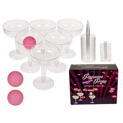 Питьевая игра "Party Pong Prosecco" 12 бокалов, 3 шара Питьевая игра "Party Pong Prosecco" 12 бокалов, 3 шара