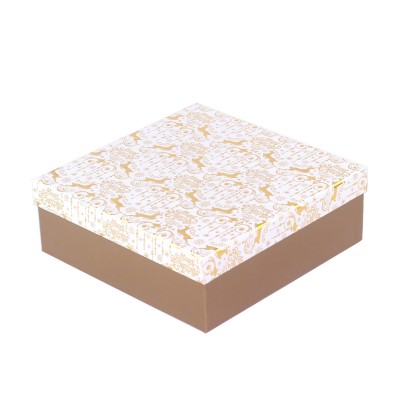  Коробка подарункова Gold 22х22х8 см 