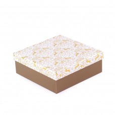 Коробка подарункова Gold 20 х 20 х 8 см 