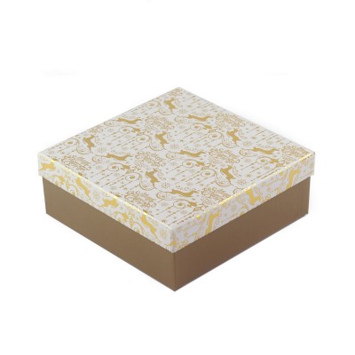 Коробка подарункова Gold 18 х 18 х 8 см 