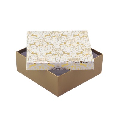 Коробка подарункова Gold 18 х 18 х 8 см 