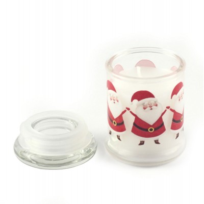 Свічка у склянці з кришкою "Santa Claus" 