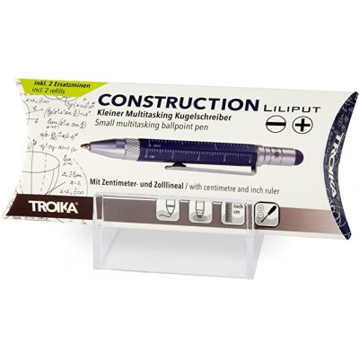  Кулькова міні ручка TROIKA LILIPUT CONSTRUCTION, синя 