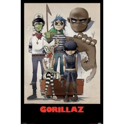Постер "Gorillaz - All Here" 61cм x 91.5cм Постер "Gorillaz - All Here" 61cм x 91.5cм