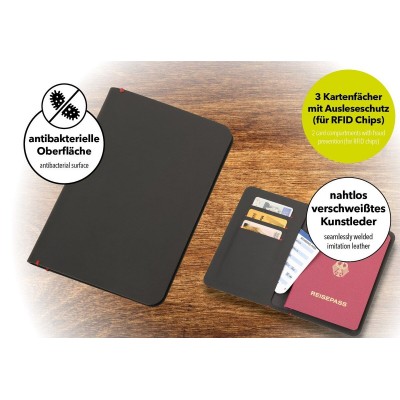 Обкладинка для паспорта Troika Slim Pass із захистом RFID та антибактеріальним покриттям