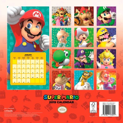  Календар Super Mario 2019 