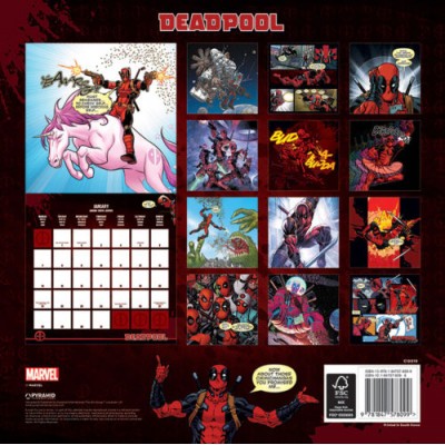 Календарь Deadpool / Дэдпул 30 х 30 см
