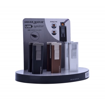 Беспламенная зажигалка Polyflame PINNER USB, спираль, коричневая Беспламенная зажигалка Polyflame PINNER USB, спираль, коричневая