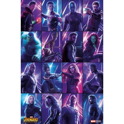 Постер "Avengers: Infinity War (Heroes)" 61 x 91,5 см Постер "Avengers: Infinity War (Heroes)" 61 x 91,5 см