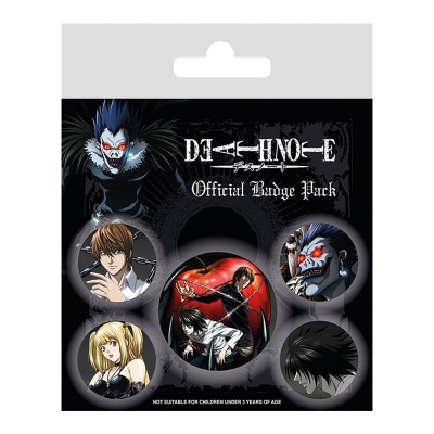 Набор значков DEATH NOTE BADGE PACK