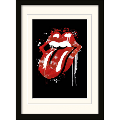  Постер у рамі "Rolling Stones (Graffiti Lips)" 30 x 40 см 