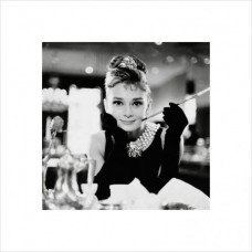 Постер "Hepburn B&W" 3D с рамой 40 x 40 cм Постер "Hepburn B&W" 3D с рамой 40 x 40 cм