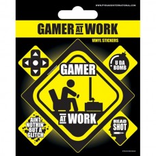 Вініл. наклейки Gamer at Work Вініл. наклейки Gamer at Work