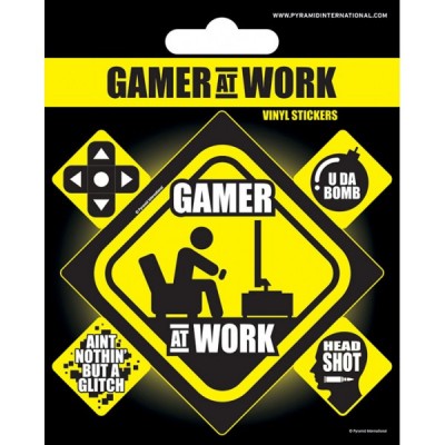 Вініл. наклейки Gamer at Work 