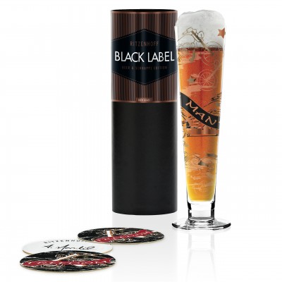 Пивной бокал Black Label от Anissa Mendil, 300 мл
