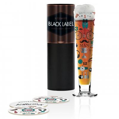 Пивной бокал Black Label от Kathrin Stockebrand, 300 мл