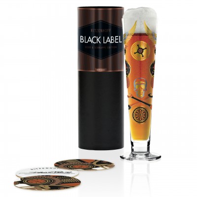 Пивной бокал Black Label от Debora Jedwab, 300 мл